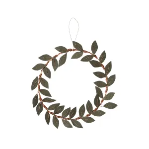 Recycled Olive Leaf Wreath Green 20cm