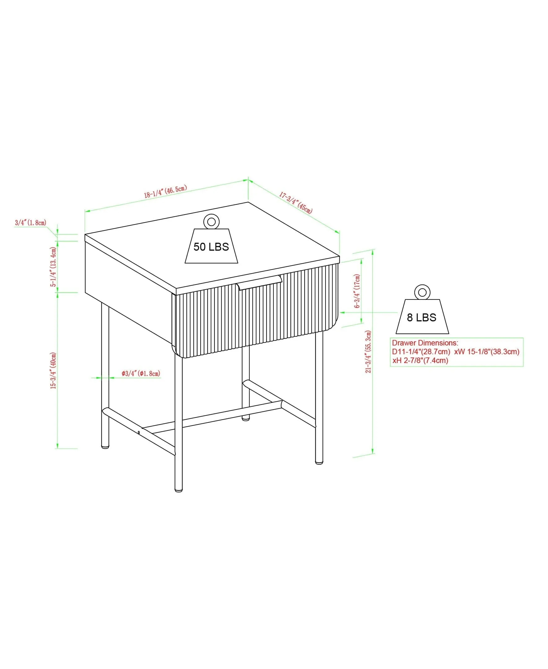 Reema Scandinavian Side Table