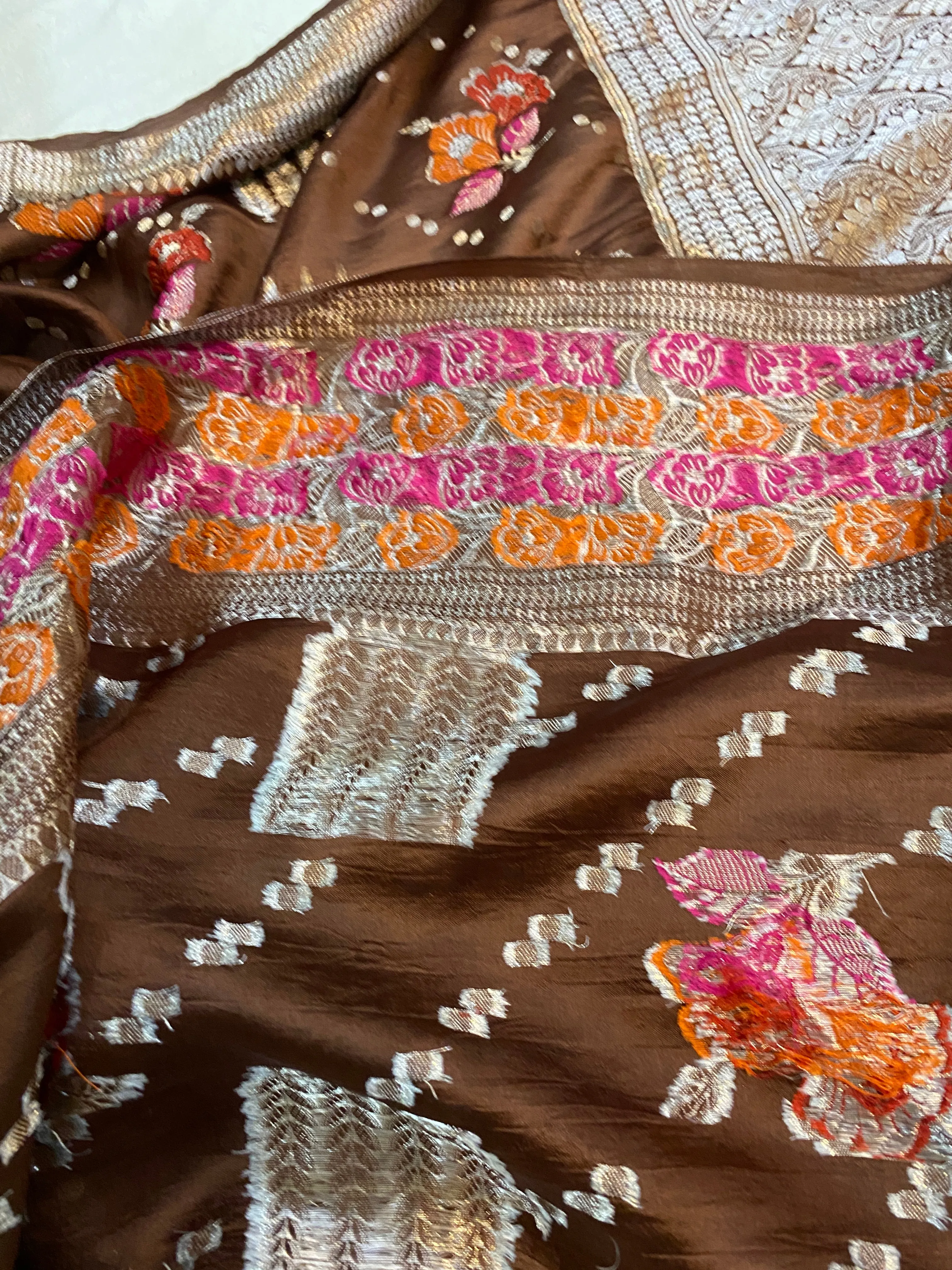 Rich Elegance: The Brown Banarasi Saree