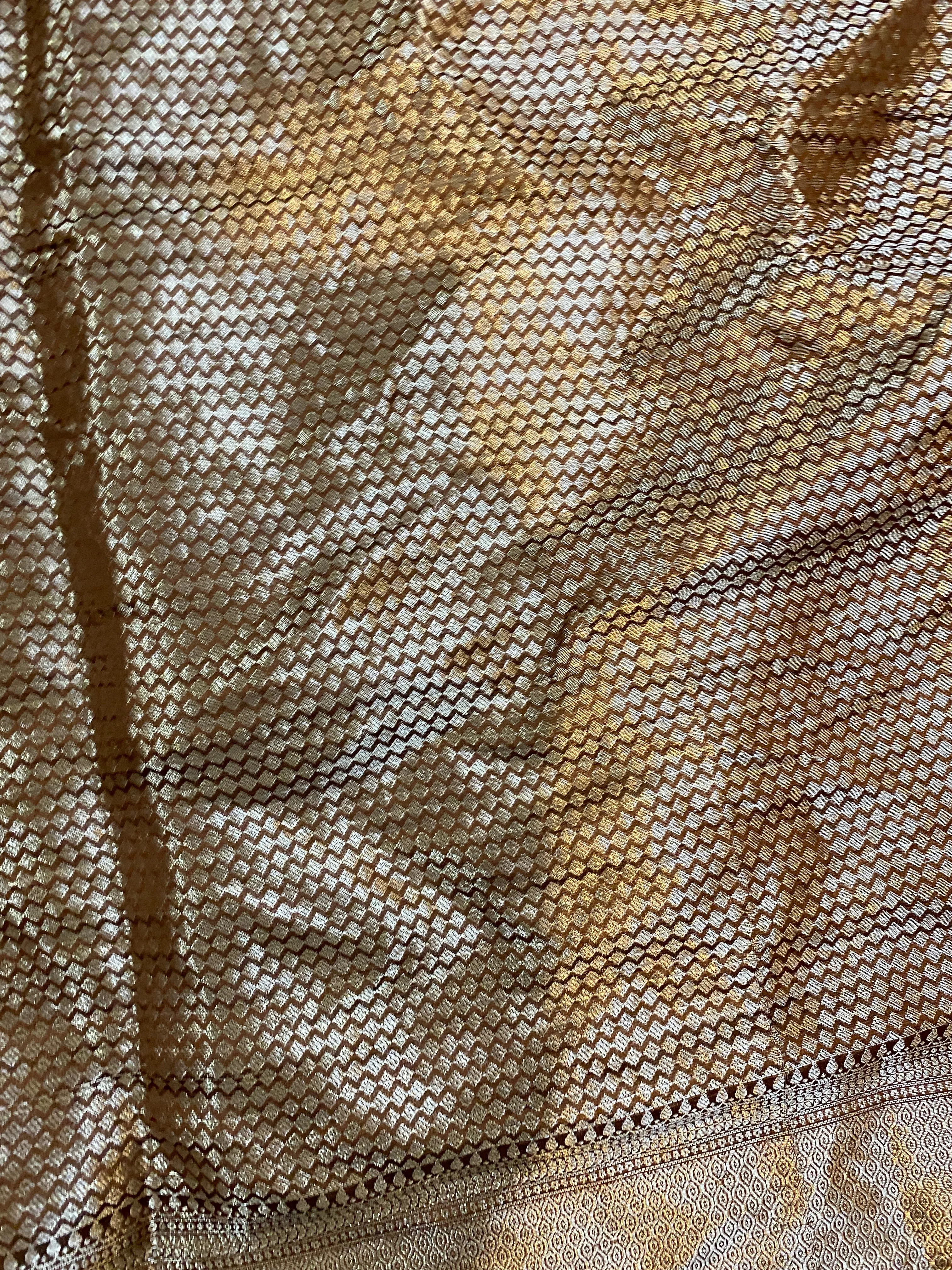 Rich Elegance: The Brown Banarasi Saree