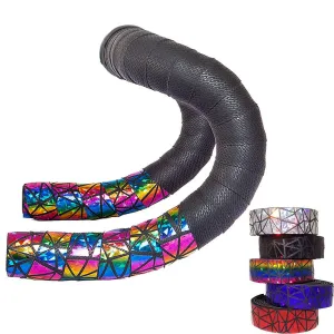Road Bike Colorful Reflective Handlebar Bar Tape Non-Slip Breathable Sweat-Absorbing Shock-Wrapping Tapes EVA PU Handlebars Tape