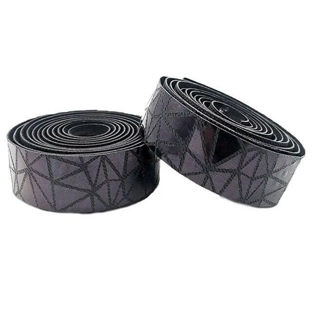 Road Bike Colorful Reflective Handlebar Bar Tape Non-Slip Breathable Sweat-Absorbing Shock-Wrapping Tapes EVA PU Handlebars Tape