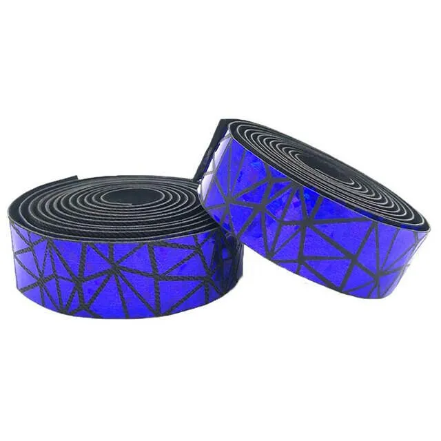 Road Bike Colorful Reflective Handlebar Bar Tape Non-Slip Breathable Sweat-Absorbing Shock-Wrapping Tapes EVA PU Handlebars Tape
