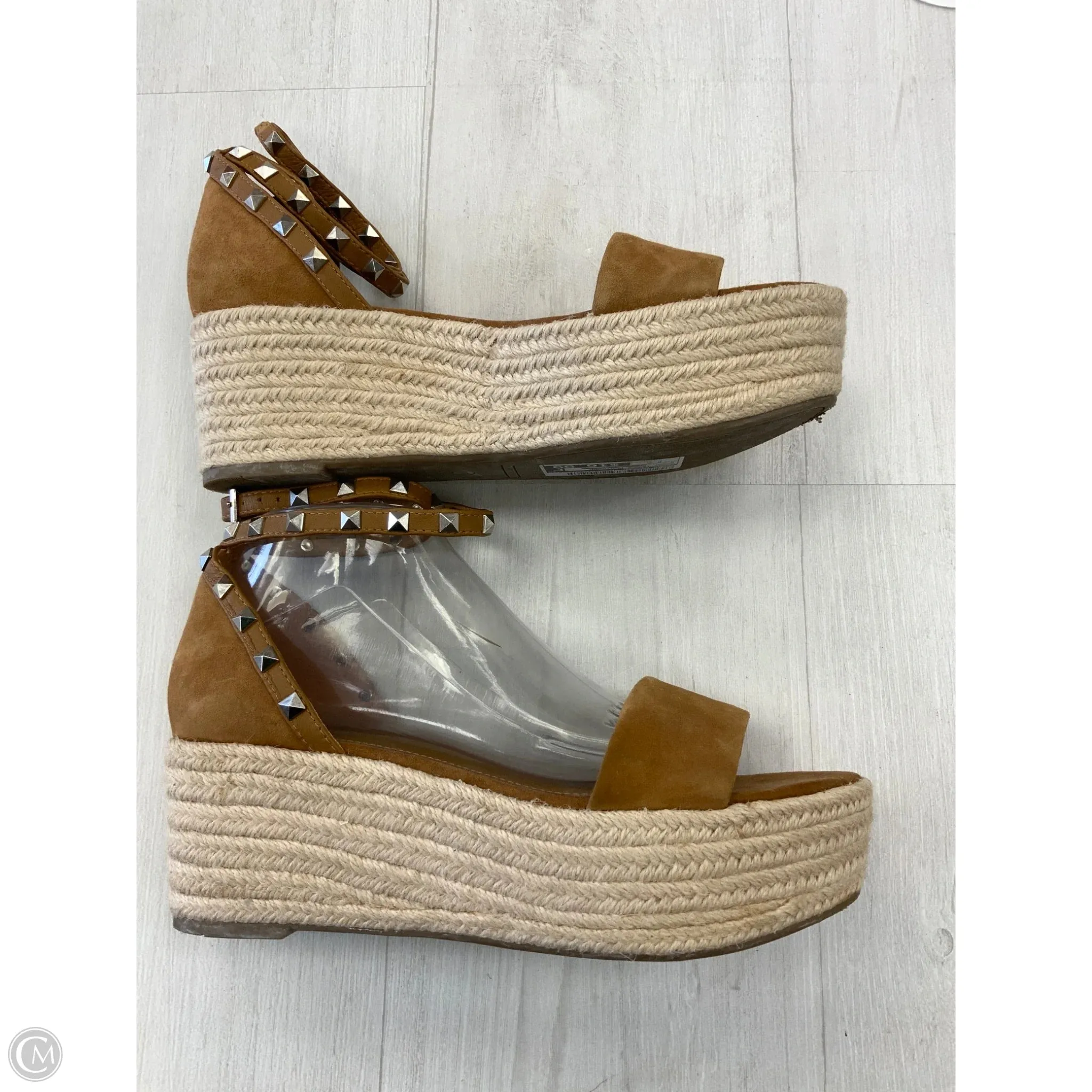Shoes Heels Platform By Marc Fisher In Brown, Size: 8.5