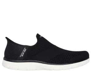 Skechers Ladies Black/White Virtue-Sleek Slip In Shoes