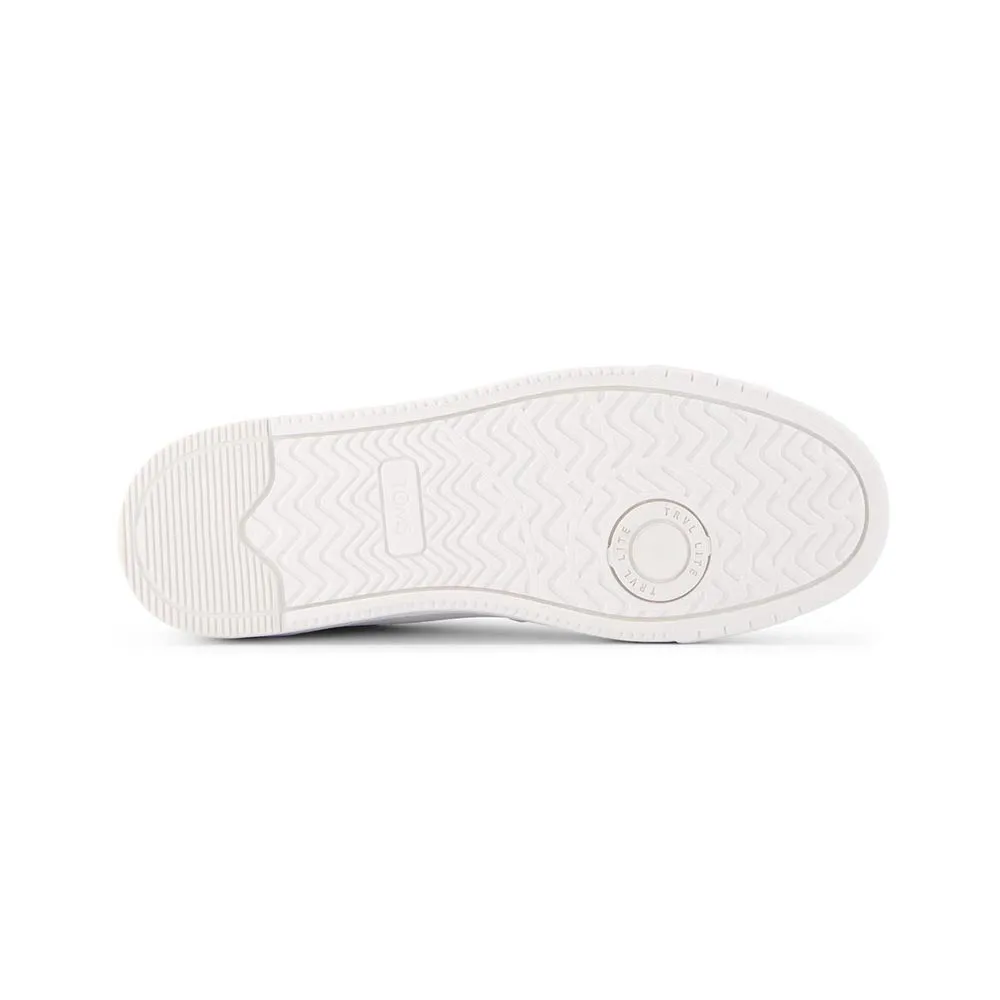 TOMS Men Travel Lite Court White Leather Shoes