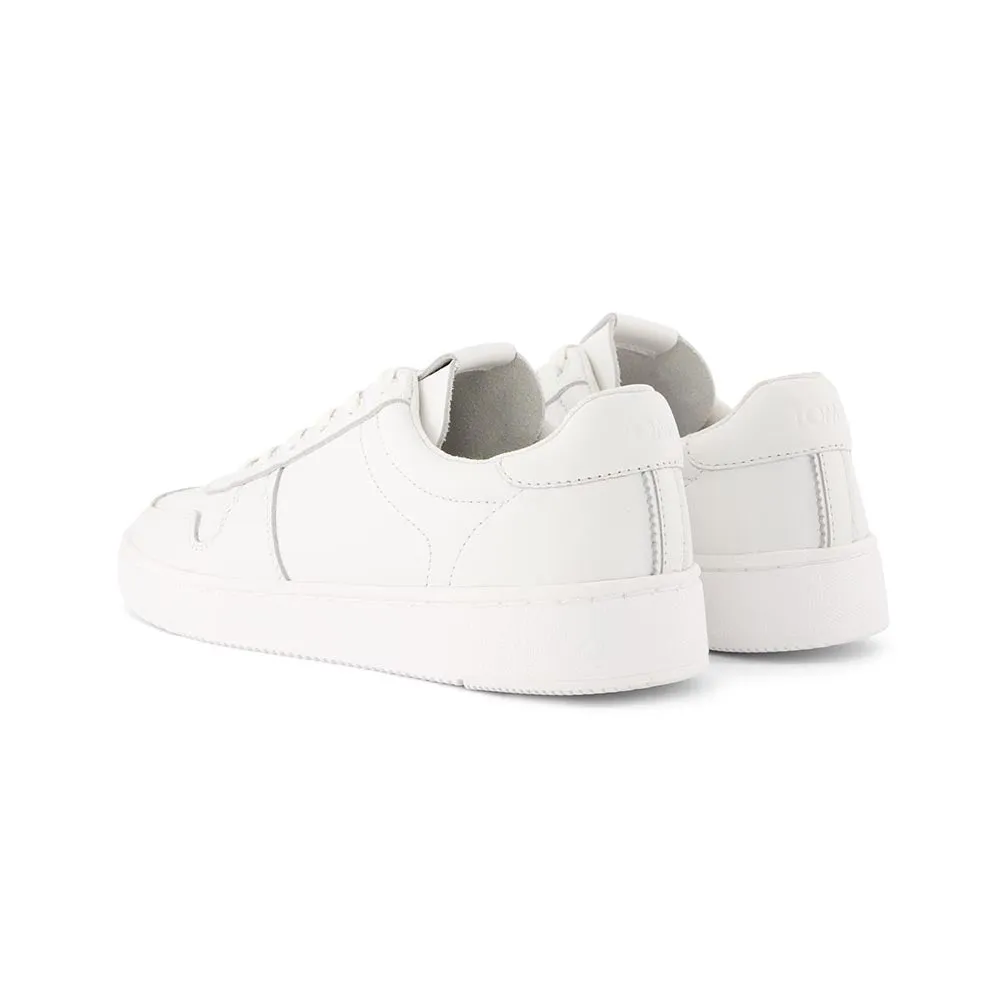 TOMS Men Travel Lite Court White Leather Shoes
