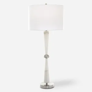 Uttermost Hourglass White Table Lamp