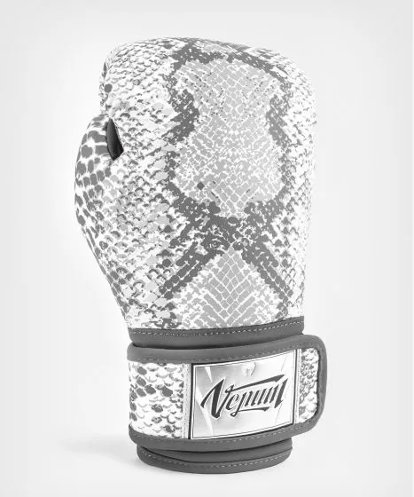 VENUM-05070-002 WHITE SNAKE MUAY THAI BOXING GLOVES FOR WOMEN 8-14 OZ White