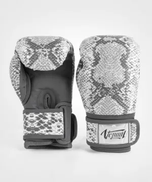VENUM-05070-002 WHITE SNAKE MUAY THAI BOXING GLOVES FOR WOMEN 8-14 OZ White