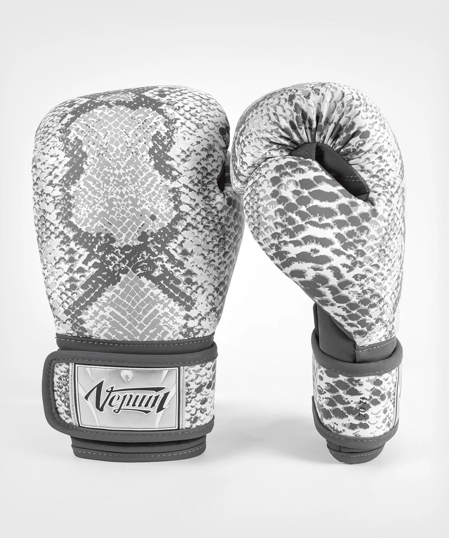 VENUM-05070-002 WHITE SNAKE MUAY THAI BOXING GLOVES FOR WOMEN 8-14 OZ White