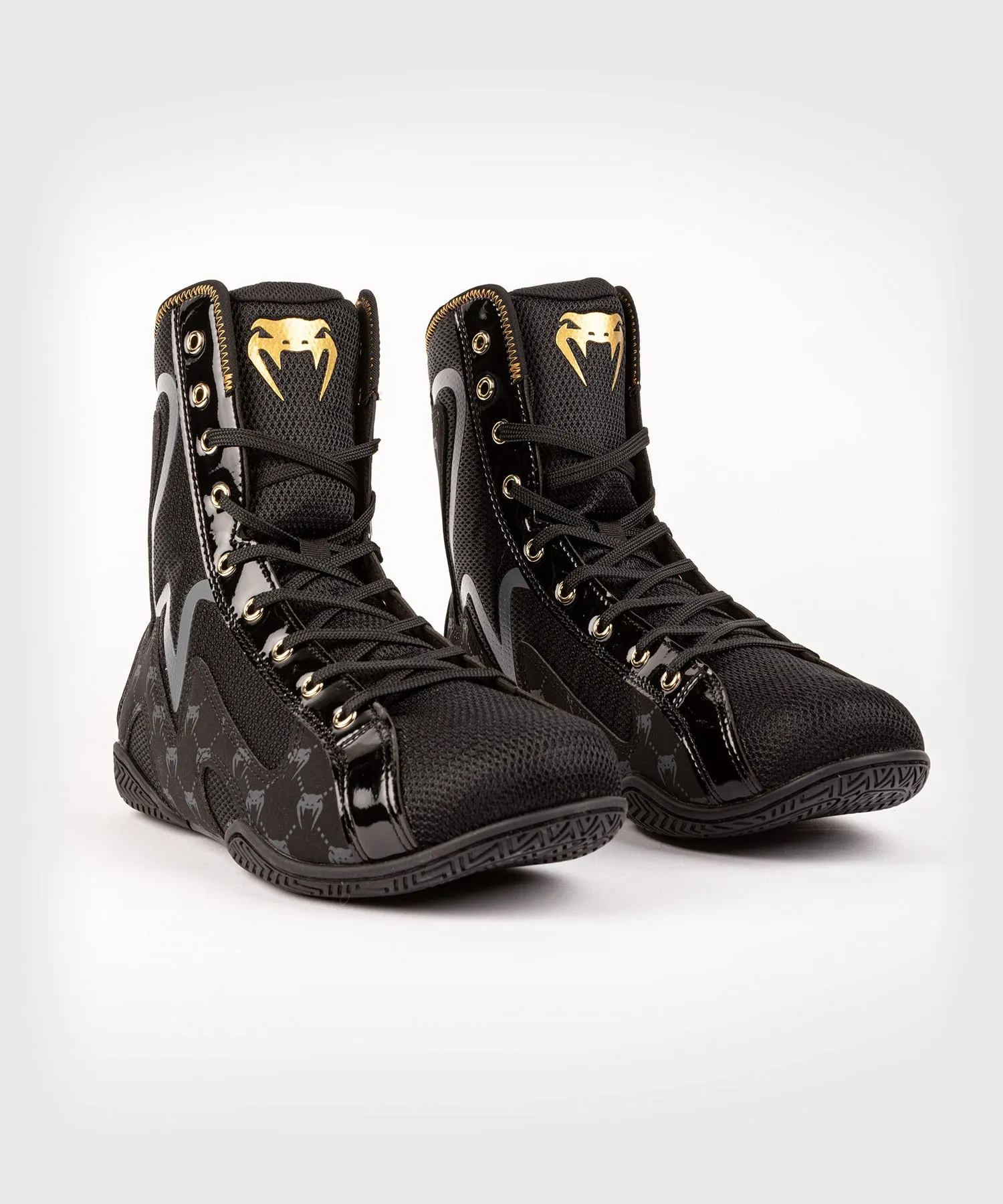Venum Elite Evo Monogram Boxing Shoes – Black