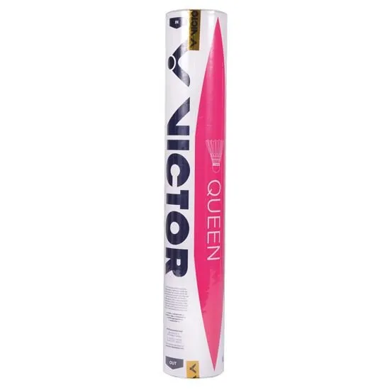 Victor Badminton Shuttlecock Queen 12pc Speed 78 (Durable & Made of Duck Feathers)