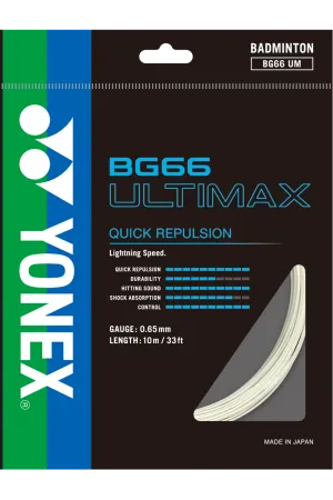 Yonex Badminton String BG66 Ultimax