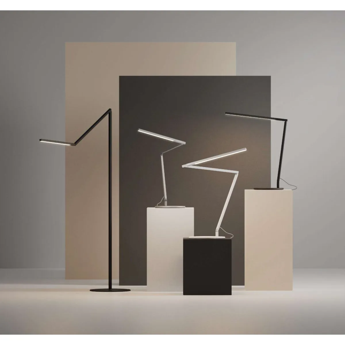 Z-Bar Gen 4 Silver Modern Daylight LED Desk Lamp