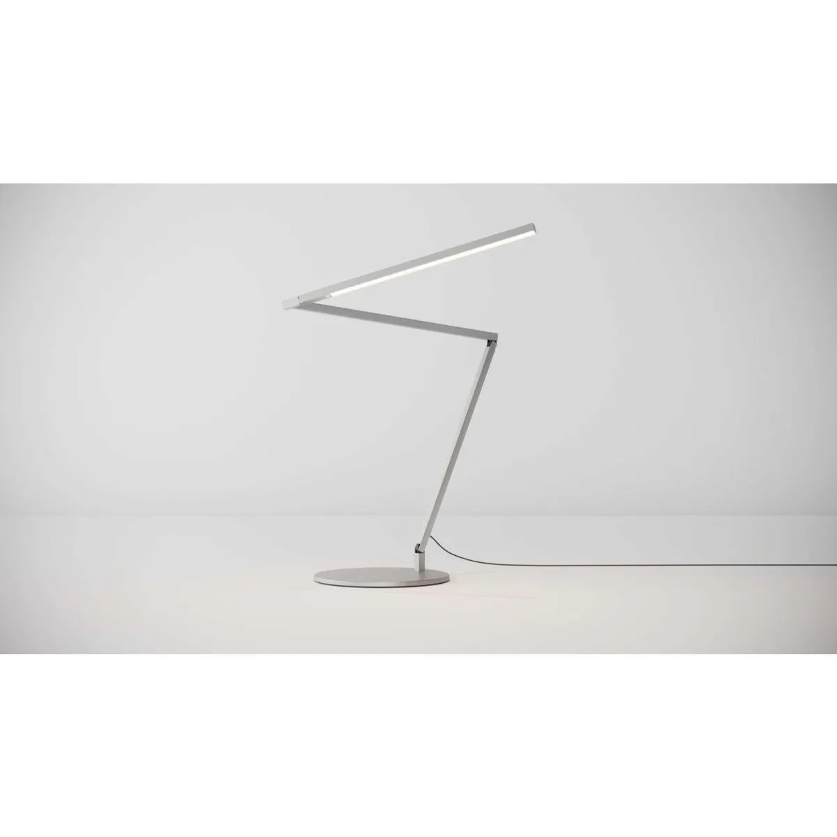 Z-Bar Gen 4 Silver Modern Daylight LED Desk Lamp
